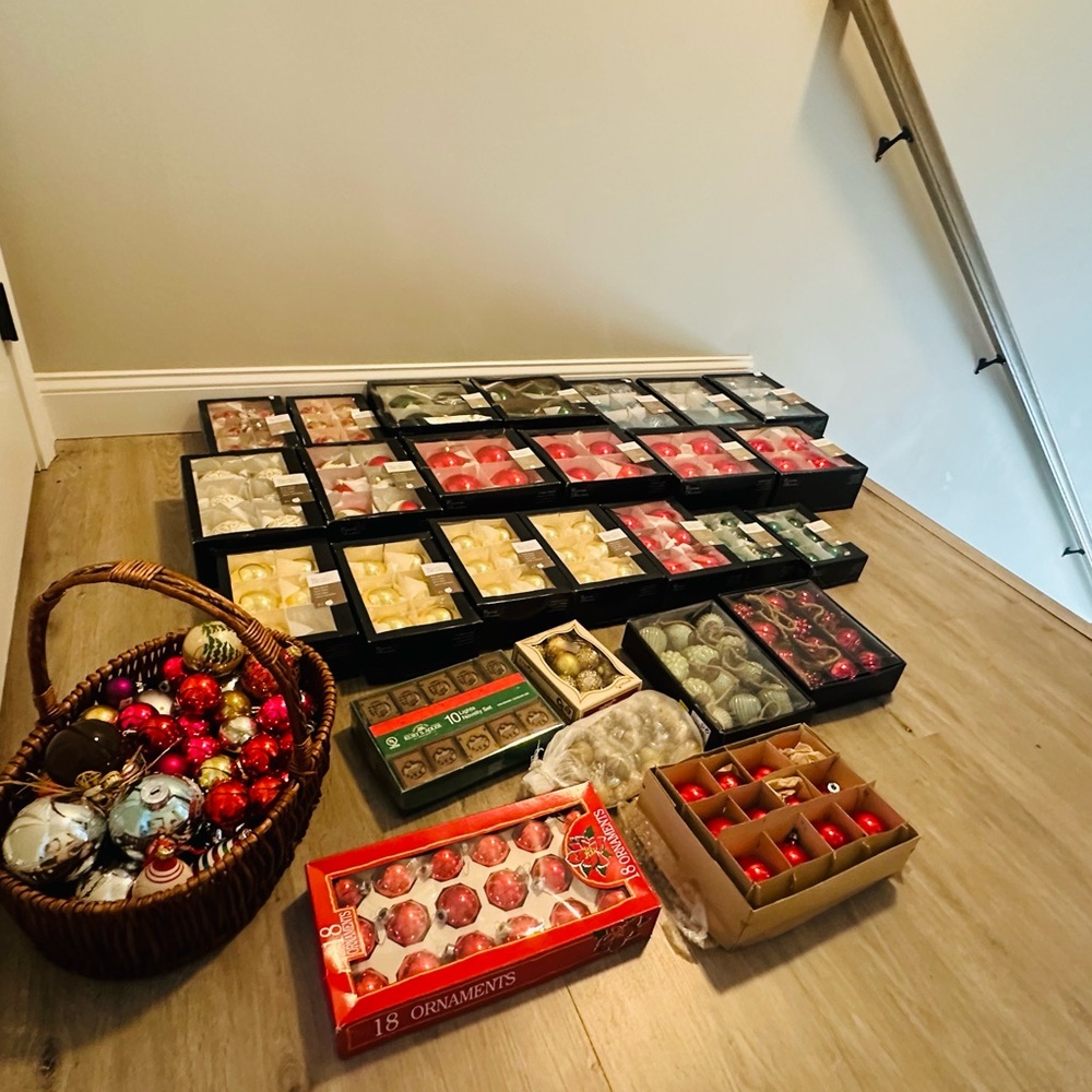 European Blown Glass Christmas Ornaments-Made in Poland
